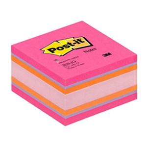 *Līmlapiņu kubs 3M Post-it JOYFUL krās. roza 76x76mm, 450 lap