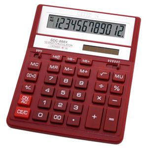 Kalkulators SDC-888XRD,  bordo CITIZEN