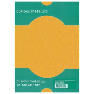 Papīrs Curious Metallics Super Gold,  A4,  250g,  10 loksnes