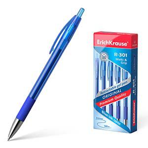 Pildspalva gēla R-301 Matic & Grip zila