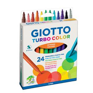 Flomāsteri 24 krāsas kartona iepakojums,  GIOTTO