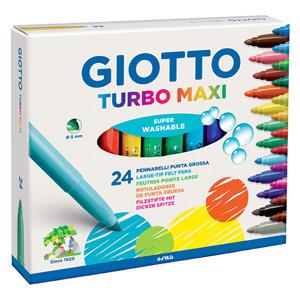Flomāsteri 24 krāsas MAXI,  kartona iepakojums,  GIOTTO