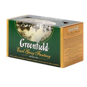 Чай GREENFIELD Earl Grey Fantasy черный, 25x2г.