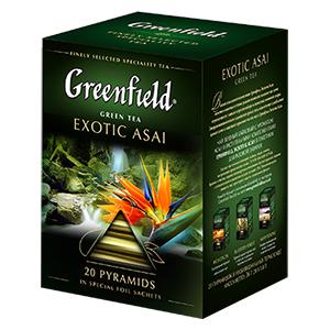 GREENFIELD Exotic Asai,  zaļā tēja 20x1.8g