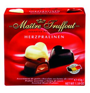 Konfektes šokolādē asorti Maitre Truffout 45g