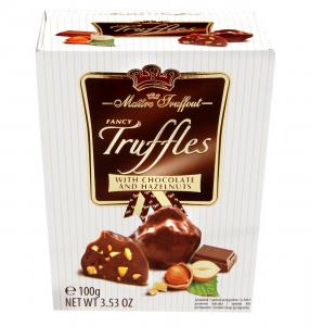 Konfektes Truffles piena šokolāde ar riekstiem 100g