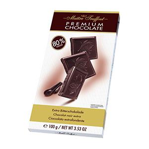 Šokolāde tumšā Premium Extra 80% 100g