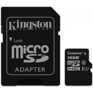 Atmiņas karte Micro SDHC 16Gb SD adapt. class 10 Kingston