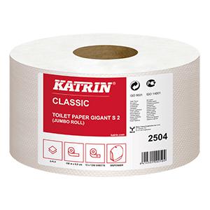 Tualetes papīrs Classic KATRIN Gigant S2,  2 sl. 150m,  balts