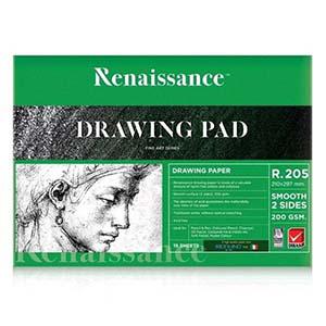 Zīmēšanas albums R205 A4/15 lapas, 200g/m2, Renaissance