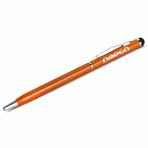 Pildspalva-irbulis 2in1,  oranža (tinte zila),  Omega