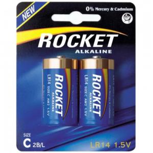 Baterija LR14 - 2BB Rocket alkaline 2gab iep
