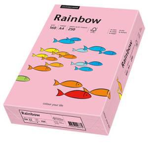 Krāsains papīrs Rainbow 55,  rozā A4/160g/m2 250 lap.