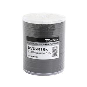 DVD-R 120min/4.7Gb/16x (spindle)100 printable Traxdata
