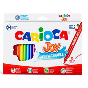 Flomāsteri JOY 24 krāsas,  kartona iepakojums,  Carioca