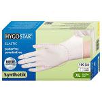 Синтетические перчатки XL белые 100шт HYGOSTAR Elastic без талька