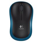 Мышь оптическая, беспроводная m185, черный/синий Logitech