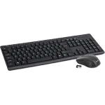 Tastatūra ar peli bezvada OKM071B ENG melna Omega