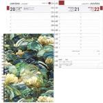 Dienasgrāmata TEMPO Spiral Design Green Field Diena Timer